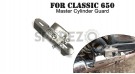 For Royal Enfield Classic 650 3 Pcs Accessories Combo Pack Silver - SPAREZO